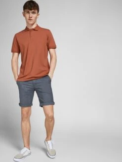Jack & Jones Shorts Chino Regular Pantalon Chino Fury Homme Bleu-gris -Jack & Jones Soldes Boutique a773f36a8b183f3356b31cd4f56021bc