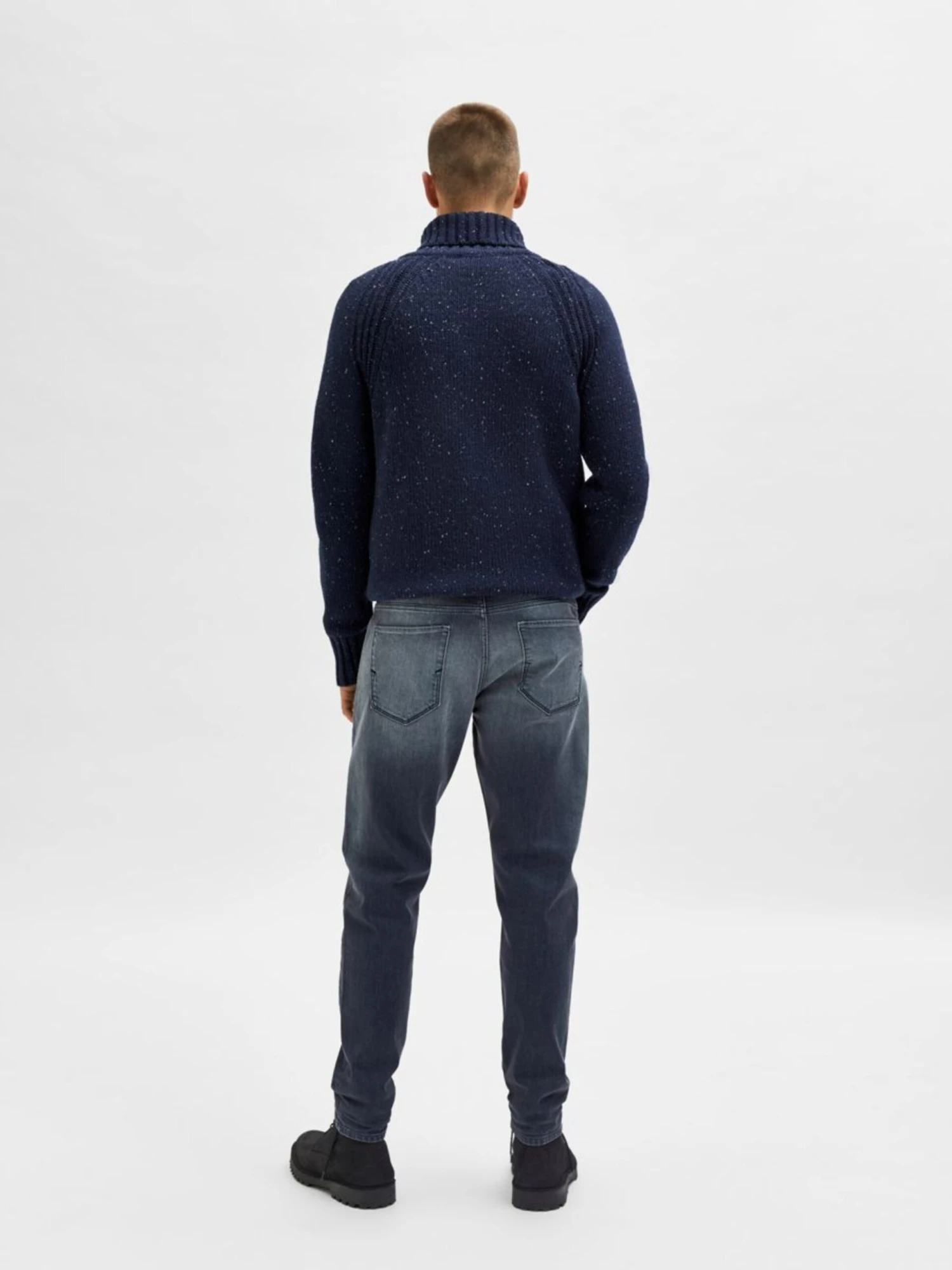 Selected Homme Tapered Effilé Jean Homme Bleu Nuit 5 Selected Homme Tapered Effilé Jean Homme Bleu Nuit – Image 3