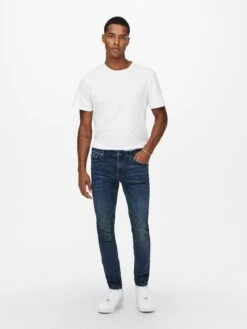 Only & Sons Jeans Skinny Jean Warp Homme Bleu -Jack & Jones Soldes Boutique abd3941e69f16d6004773eccdcca3a67