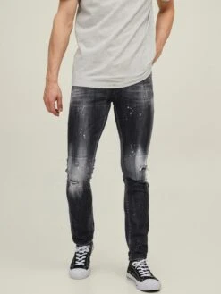 Jack & Jones Jeans Skinny Jean GLENN Homme Noir -Jack & Jones Soldes Boutique b154898445d4233a941962a3ab9b39ec