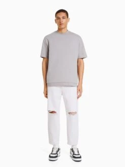 BERSHKA Loose Fit Loosefit Jean Homme Blanc -Jack & Jones Soldes Boutique b1828409e81e2d8903399c57a7c5395c