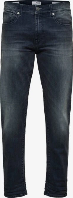 Selected Homme Tapered Effilé Jean Homme Bleu Nuit