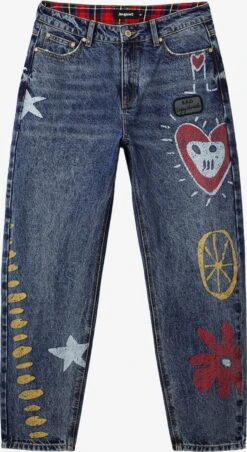 Desigual Tapered Effilé Jean Template Homme Bleu Ciel / Bleu Foncé