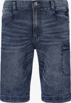 Shorts En Jean Coupe Slim Jean Akisteg Homme Bleu