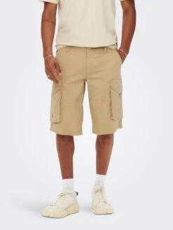 Only & Sons Shorts Cargo Regular Pantalon Cargo Kim Homme Beige Foncé -Jack & Jones Soldes Boutique bae5584deff44e85917e1aa969182d2d