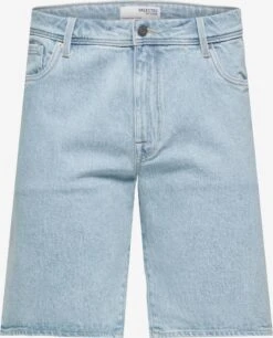 Selected Homme Shorts En Jean Regular Jean ALEX Homme Bleu Clair