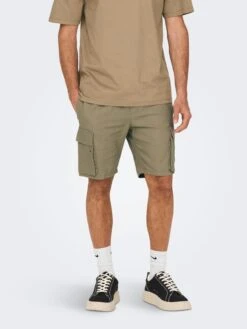 Only & Sons Shorts Cargo Regular Pantalon Cargo Sinus Homme Marron -Jack & Jones Soldes Boutique c20fe2d99152315acc1a86ce3ad32990