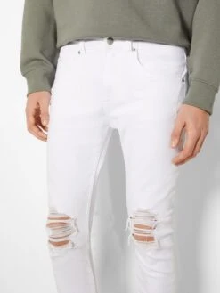 BERSHKA Slim Coupe Slim Jean Homme Blanc -Jack & Jones Soldes Boutique c5dffab0f0b5eb3e145945d06222880a