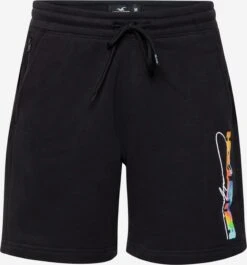 Hollister Shorts De SurvĂȘtement Regular Pantalon Homme Noir