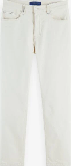 Scotch & Soda Tapered Effilé Jean The Drop Regular Tapered Jeans — Forget Homme Blanc