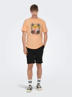 Only & Sons Shorts Chino Coupe Slim Pantalon Chino Peter Homme Noir -Jack & Jones Soldes Boutique cce1d2fbe58b63774897bb745df7399d