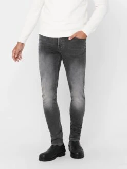 Only & Sons Jeans Skinny Jean Loom Homme Gris -Jack & Jones Soldes Boutique cd7a43b5ebfe32c5b6da2dc066a0829d