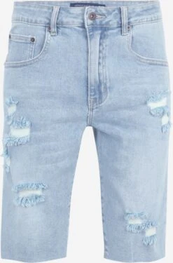 Aeropostale Shorts En Jean Coupe Slim Jean Homme Bleu Clair