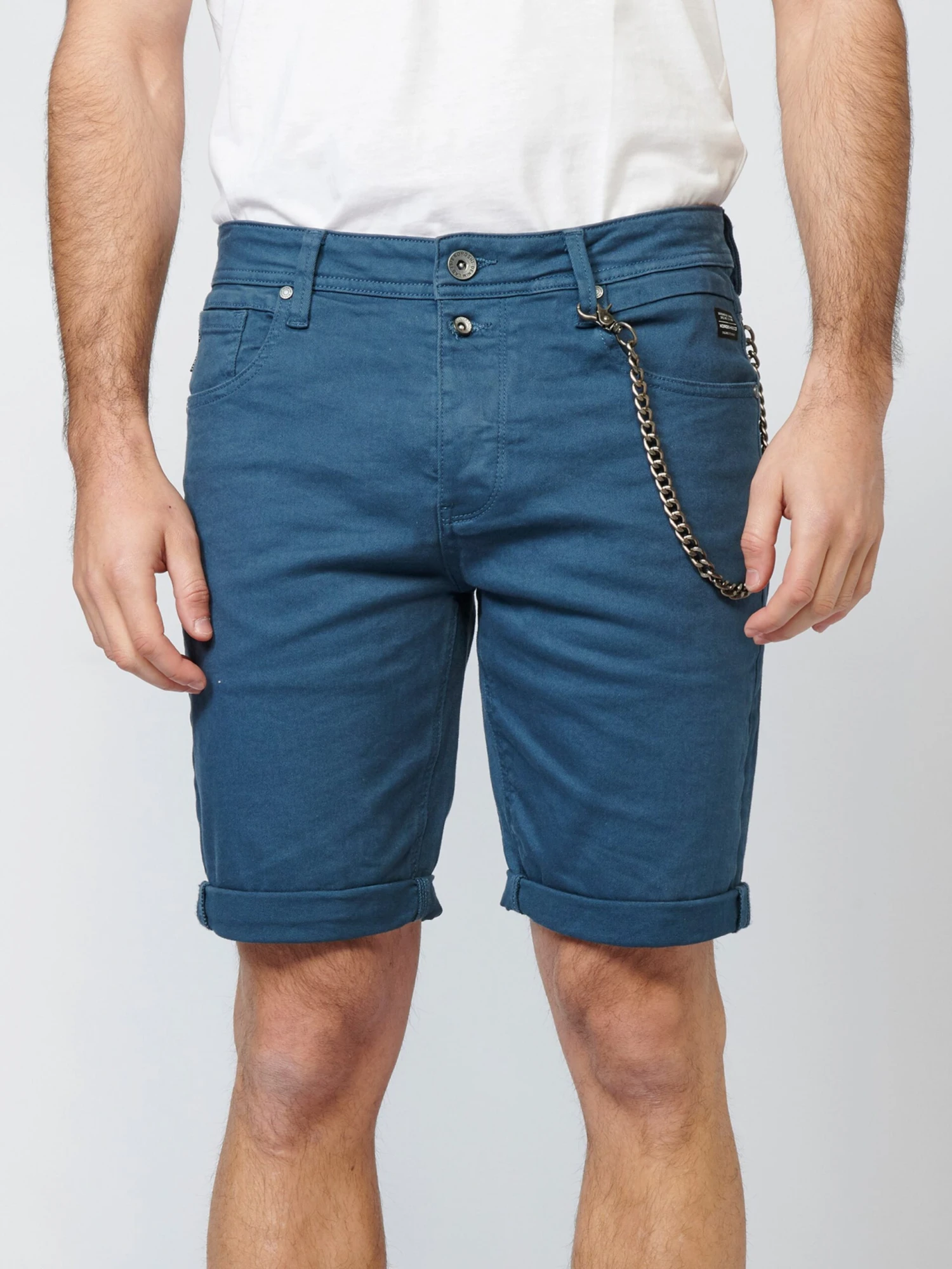 Koroshi Shorts En Jean Coupe Slim Jean Homme Indigo 7 Koroshi Shorts En Jean Coupe Slim Jean Homme Indigo – Image 5