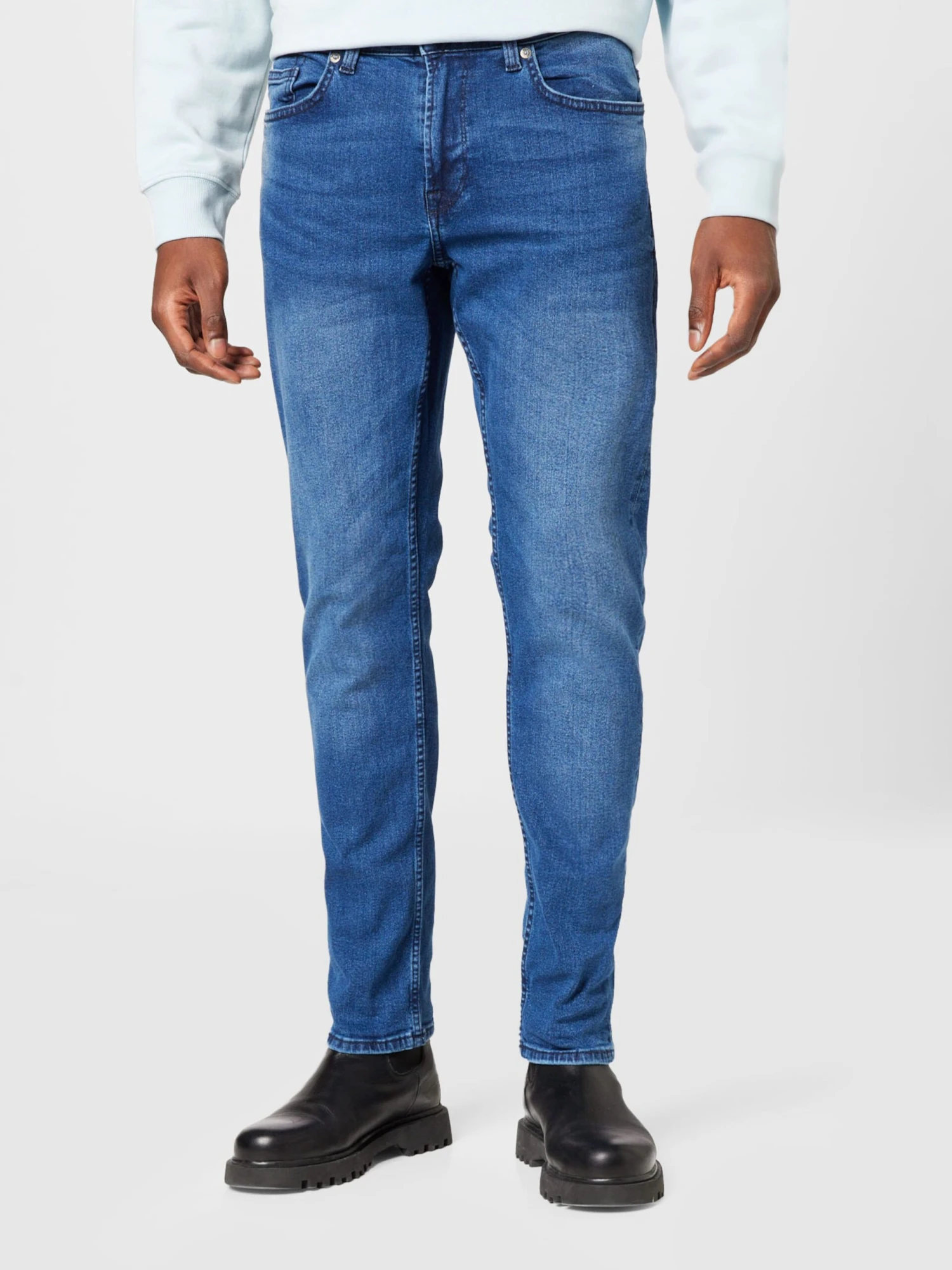 Only & Sons Slim Coupe Slim Jean Weft Homme Bleu 5 Only & Sons Slim Coupe Slim Jean Weft Homme Bleu – Image 3