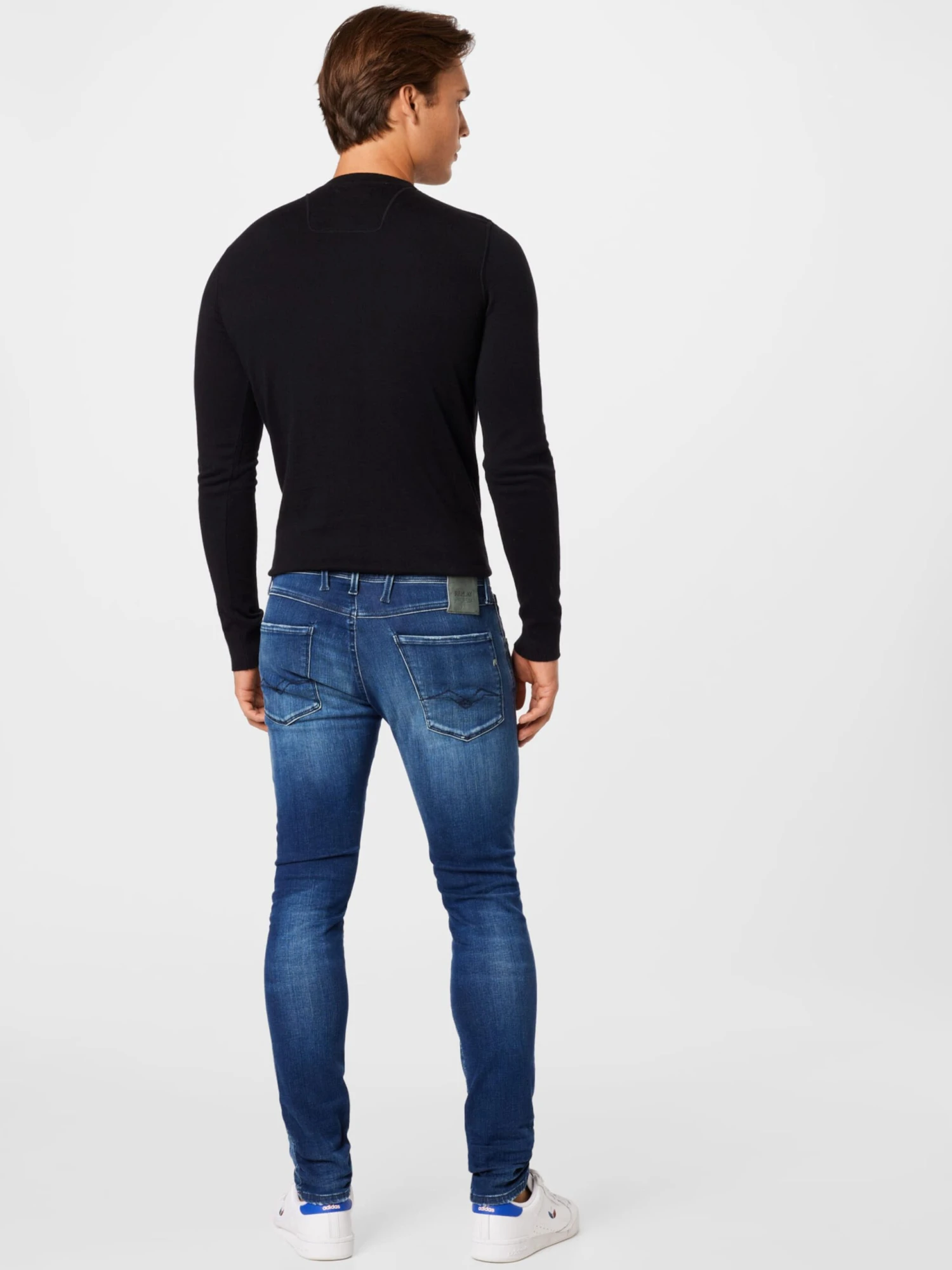 Replay Jeans Skinny Jean Anbass Homme Bleu 6 Replay Jeans Skinny Jean Anbass Homme Bleu – Image 4