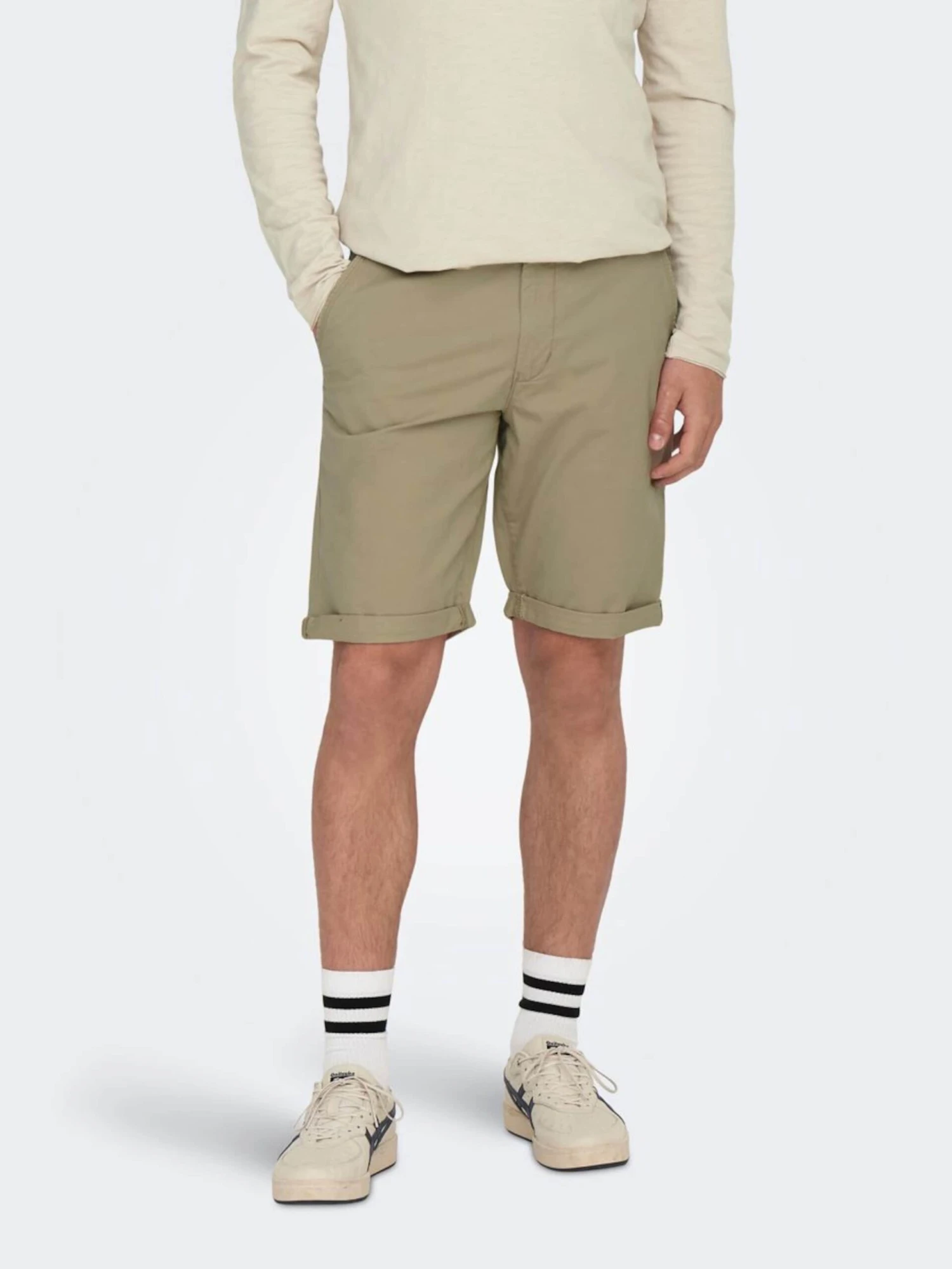 Only & Sons Shorts Chino Coupe Slim Pantalon Chino Peter Homme Beige Foncé 5 Only & Sons Shorts Chino Coupe Slim Pantalon Chino Peter Homme Beige Foncé – Image 3