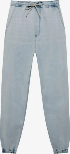 PULL & BEAR Tapered Effilé Jean Homme Bleu Clair