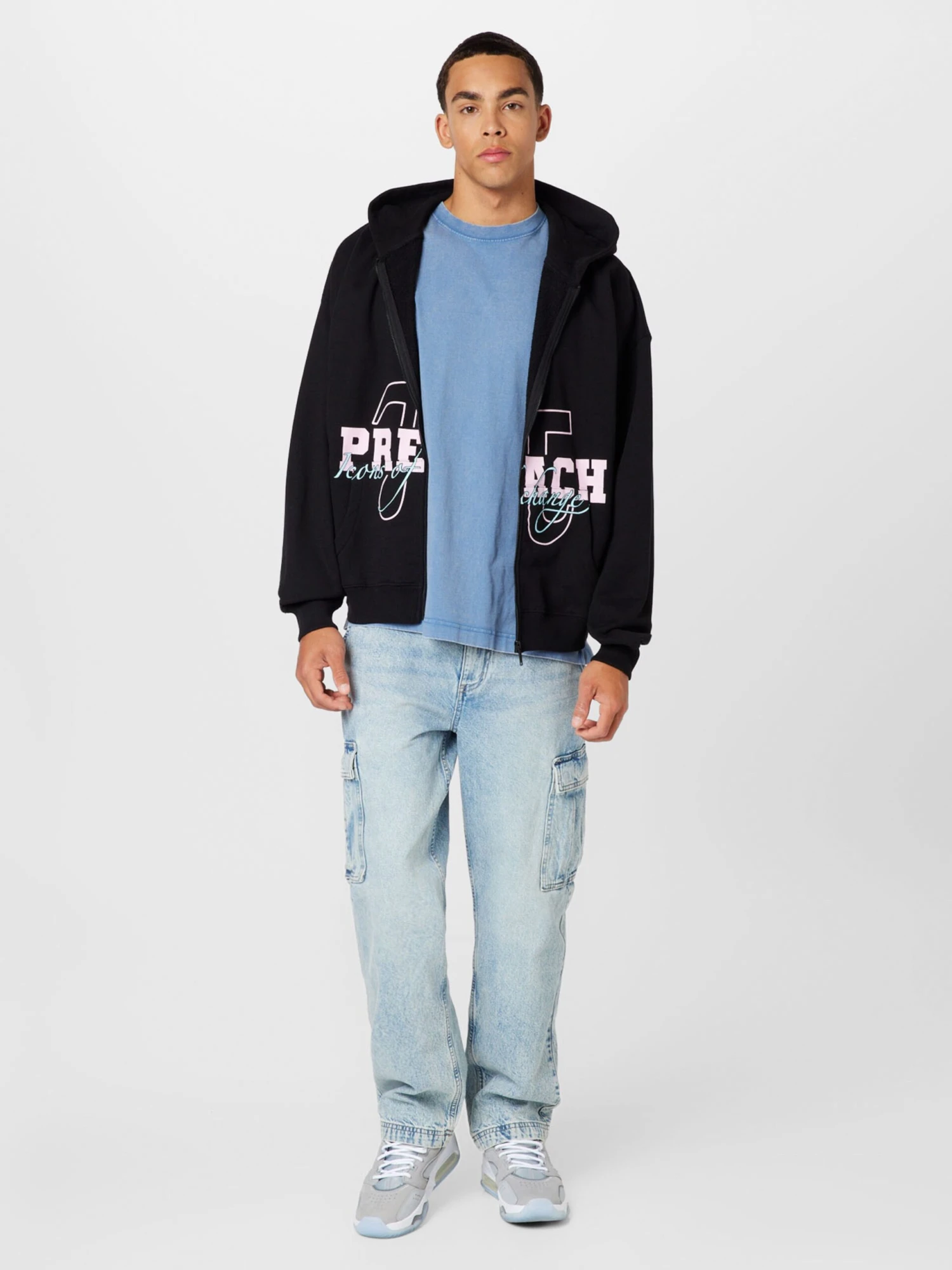 COTTON ON Loose Fit Loosefit Jeans Cargo Homme Bleu Clair 7 COTTON ON Loose Fit Loosefit Jeans Cargo Homme Bleu Clair – Image 5