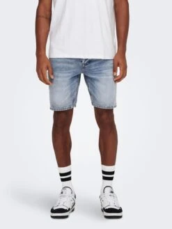 Only & Sons Shorts En Jean Regular Jean Edge Homme Bleu -Jack & Jones Soldes Boutique d98947c5edba66ad8c52b65cee08657e