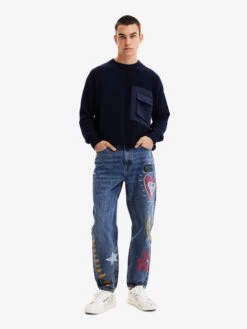 Desigual Tapered Effilé Jean Template Homme Bleu Ciel / Bleu Foncé -Jack & Jones Soldes Boutique da6f3ac098db999139364fe266e3231c
