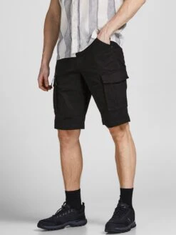 Jack & Jones Shorts Cargo Regular Pantalon Cargo Dex Homme Noir -Jack & Jones Soldes Boutique e13be8260b58ed7ae4e3bb83aaaf8504
