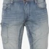 Koroshi Shorts Cargo Regular Jeans Cargo Homme Bleu