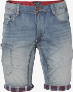 Koroshi Shorts Cargo Regular Jeans Cargo Homme Bleu