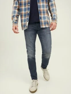 Jack & Jones Jeans Skinny Jean Glenn Homme Gris -Jack & Jones Soldes Boutique e7a52836b16b913b0ad156bb668866b4