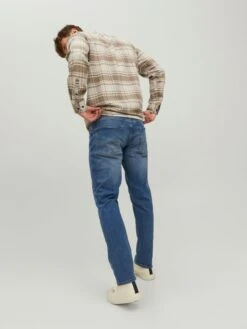 Jack & Jones Tapered Effilé Jean Mike Homme Bleu -Jack & Jones Soldes Boutique e92f1f1ed2a05e2831af9a783a1792d0