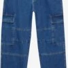 PULL & BEAR Loose Fit Loosefit Jeans Cargo Homme Bleu