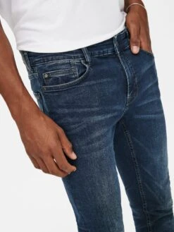 Only & Sons Jeans Skinny Jean Warp Homme Bleu -Jack & Jones Soldes Boutique eb2952ceecccbd93b7c1bac20947d4b4