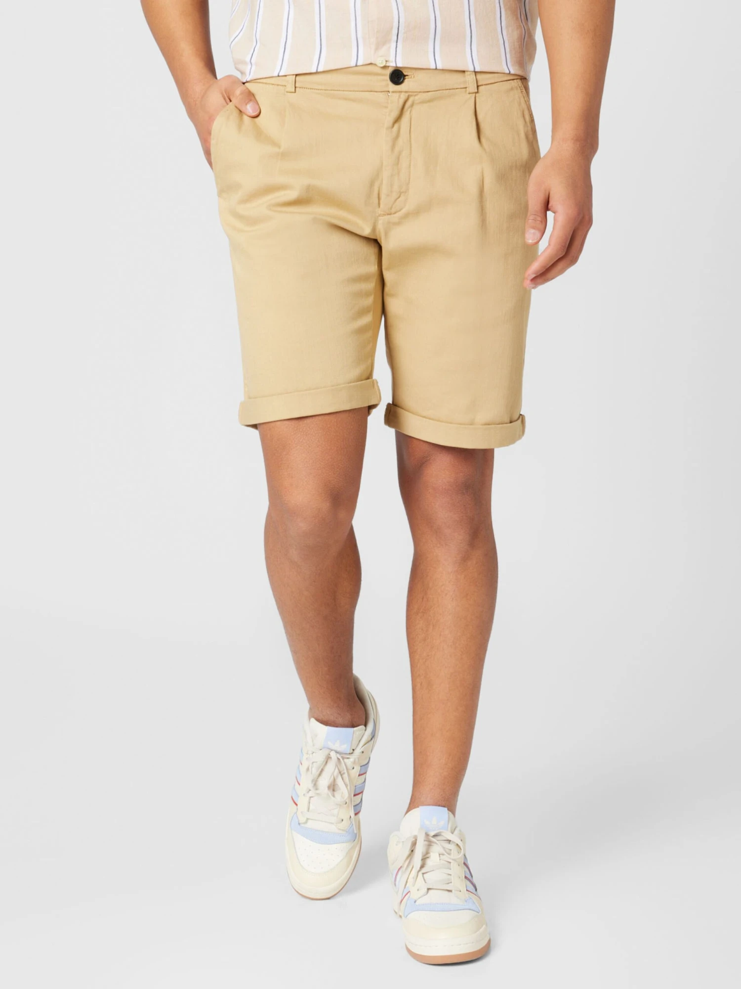 MEXX Shorts Chino Regular Pantalon à Pince Homme Sable 5 MEXX Shorts Chino Regular Pantalon à Pince Homme Sable – Image 3
