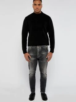 Tapered Effilé Jean Neckarau Homme Gris