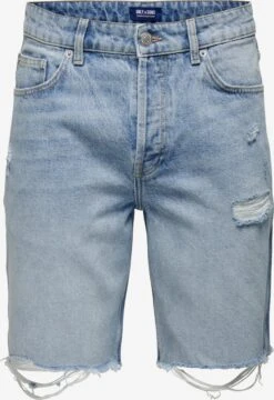 Only & Sons Shorts En Jean Regular Jean EDGE Homme Bleu