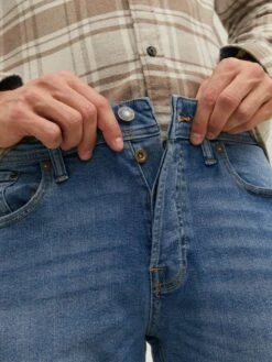 Jack & Jones Tapered Effilé Jean Mike Homme Bleu -Jack & Jones Soldes Boutique ff445ed975dc60ebf3e99a84a736f404